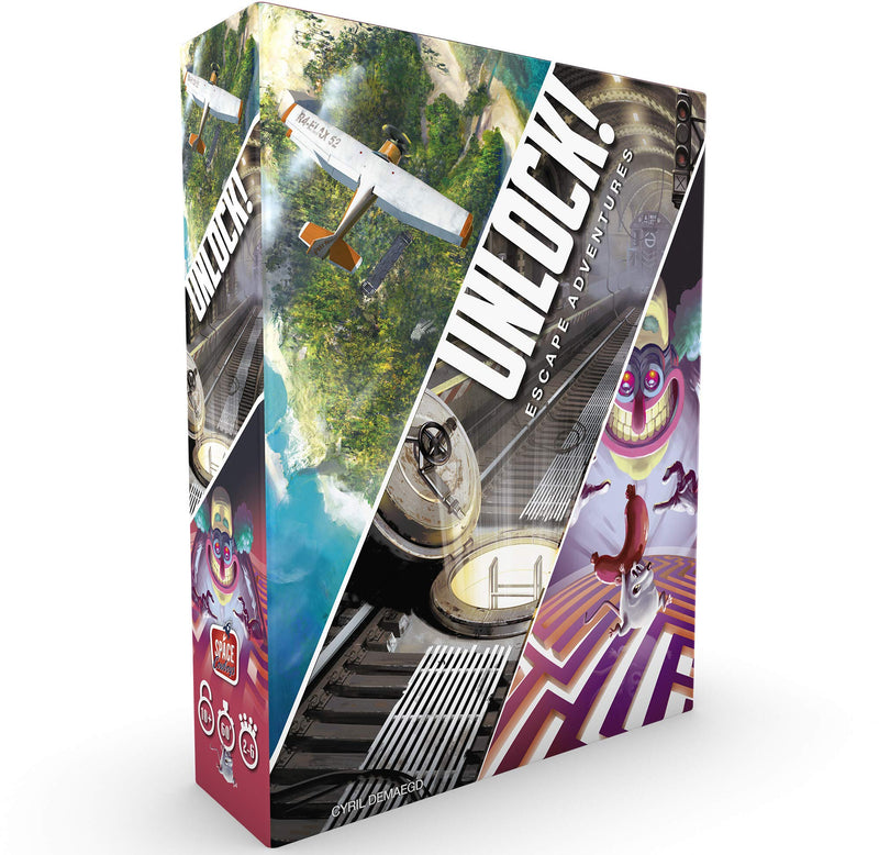 Space Cowboys, Unlock!, Board Game, Ages 10+, 2-6 Players, 60 Minutes Playing Time