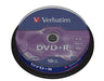 Verbatim DVD+R 16x Matt Silver 4.7GB, 10er Pack Spindel, DVD Rohlinge, 16-fache Brenngeschwindigkeit & Hardcoat Scratch Guard, DVD leer, Rohlinge DVD, DVD Rohlinge Spinde