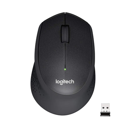 Logitech M330 SILENT PLUS Wireless Mouse, 2.4GHz with USB Nano Receiver, 1000 DPI Optical Tracking, 2-year Battery Life, Compatible with PC, Mac, Laptop, Chromebook