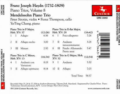 Haydn: Piano Trios, Vol. 8