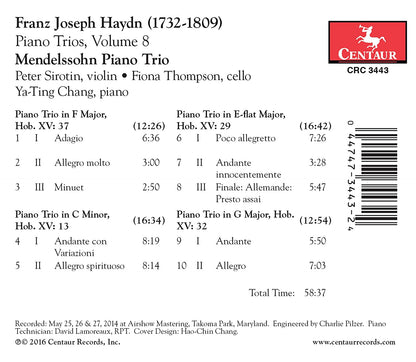 Haydn: Piano Trios, Vol. 8