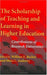The Scholarship of Teaching and Learning in Higher Education