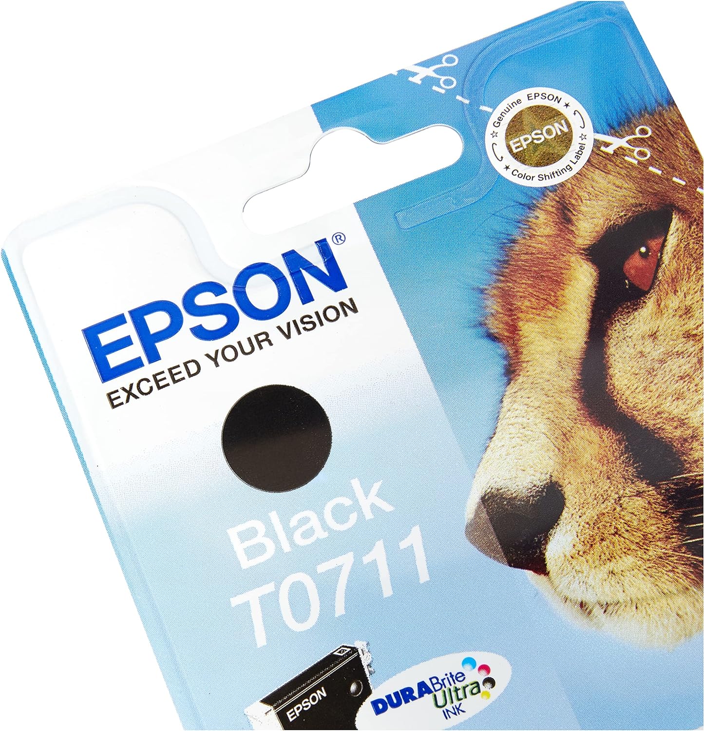 Epson T071 Serie Ghepardo, Cartuccia Originale Getto d'Inchiostro DURABrite Ultra, Formato Standard, Nero