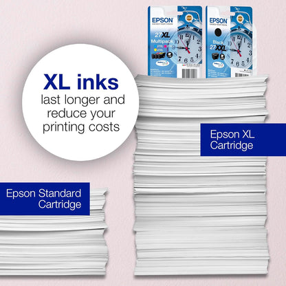 Epson 27XL Magenta Alarm Clock High Yield Genuine, DuraBrite Ultra Ink Cartridge
