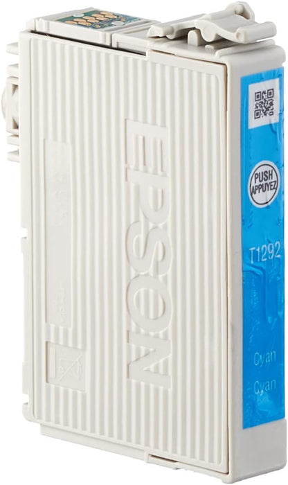 Epson Stylus T1292 - Cartucho de tinta, tamaño L, 1 unidad, color cian válido para los modelos WorkForce, Stylus, Stylus Office y otros, Ya disponible en Dash Replenishment, Normal (235M274