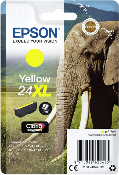 Epson Serie Elefante Cartuccia Getto d'Inchiostro, Giallo