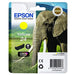 Epson 24 Yellow Elephant Genuine, Claria Photo HD Ink Cartridge