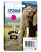 Epson 24 Serie Elefante, Cartuccia Originale Getto d'Inchiostro Claria Photo HD, Formato