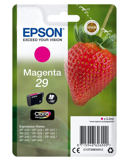 Epson 29 Magenta Strawberry Genuine, Claria Home Ink