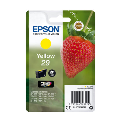 Epson,235M145,Original AA829 TinteErdbeere, XP-235 XP-332XP-335 XP-432 XP-435 XP-245 XP-342XP-345 XP-442 XP-445 XP-247 XP-257 XP-255 XP-352 XP-355 XP-452 XP-455, (gelb)