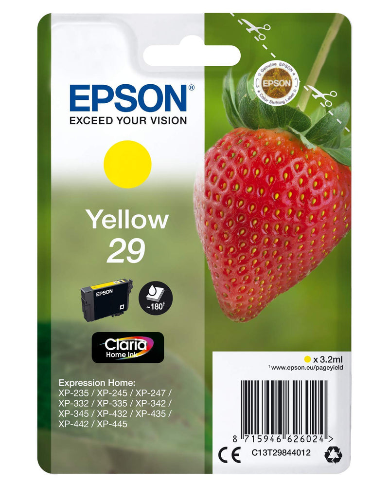 Epson,235M145,Original AA829 TinteErdbeere, XP-235 XP-332XP-335 XP-432 XP-435 XP-245 XP-342XP-345 XP-442 XP-445 XP-247 XP-257 XP-255 XP-352 XP-355 XP-452 XP-455, (gelb)