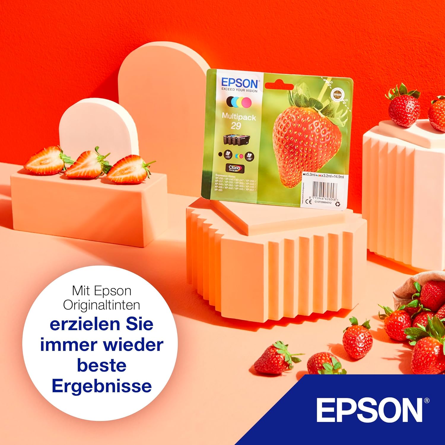 Epson C13T29934010 - Cartucho de tóner adecuado para XP235, paquete estándar, XL, magenta, válido para los modelos Expression Home XP-235, XP-245 y otros