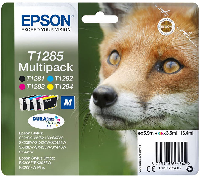 T1285 Fox DURABrite Ultra Multipack 4-colours Ink
