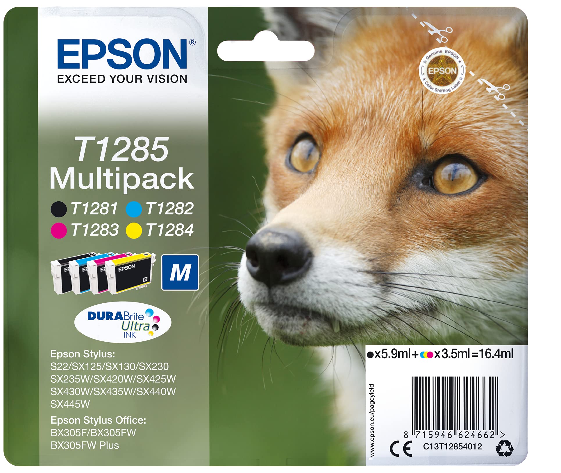 T1285 Fox DURABrite Ultra Multipack 4-colours Ink
