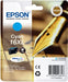Epson 16 Cyan Pen & Crossword, Genuine, DURABrite Ultra Ink