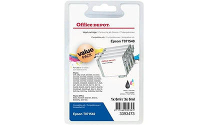 Epson Multipack T0715 Ink Cartridge - 1 x Black, Cyan, Magenta, Yellow - 430 Pages