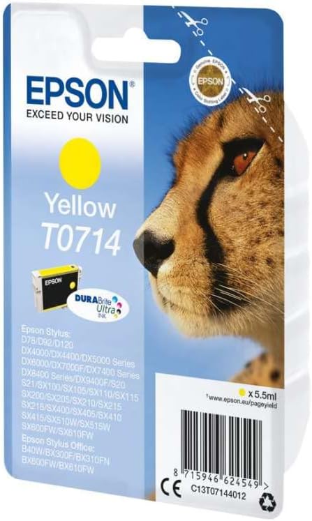Epson T071 Serie Ghepardo, Cartuccia originale getto d'inchiostro DURABrite Ultra, Formato Standard