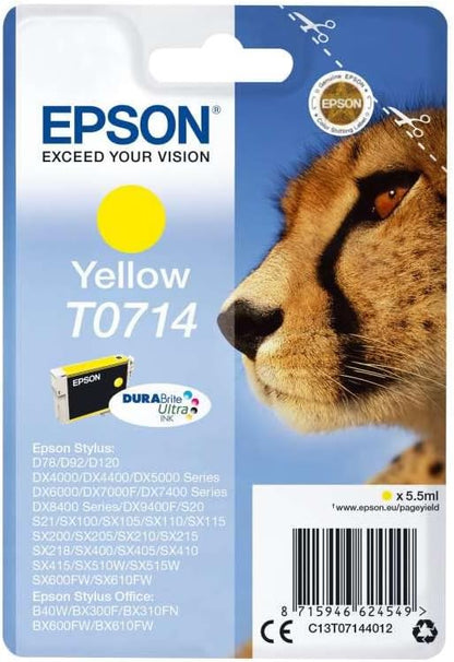 Epson T071 Serie Ghepardo, Cartuccia originale getto d'inchiostro DURABrite Ultra, Formato Standard