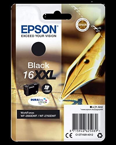 Epson 16XXL extra high capacity black ink cartridge 1,000 pages Pack of 1