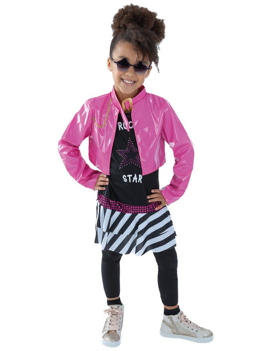 Smiffys Rockstar Glam Costume, Black (Size L)