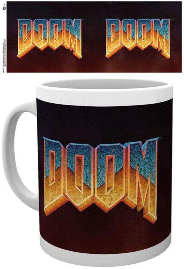 GB eye Ltd, Doom Classic, Logo, Mug, Wood, Various, 15x10x9 cm
