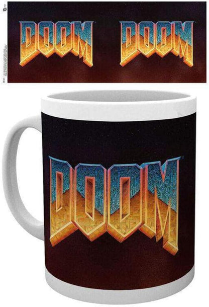 GB eye Ltd, Doom Classic, Logo, Mug, Wood, Various, 15x10x9 cm