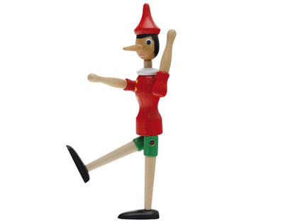 Teorema Giocattoli VD40192 Wooden Pinocchio Height 30 cm, multi-coloured