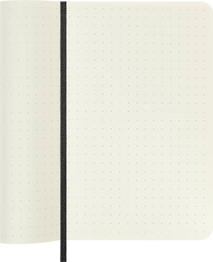 Moleskine Classic Dotted Paper Notebook, Soft Cover and Elastic Closure Journal, Color Black, Size Pocket 9 x 14 A6, 192 Pages