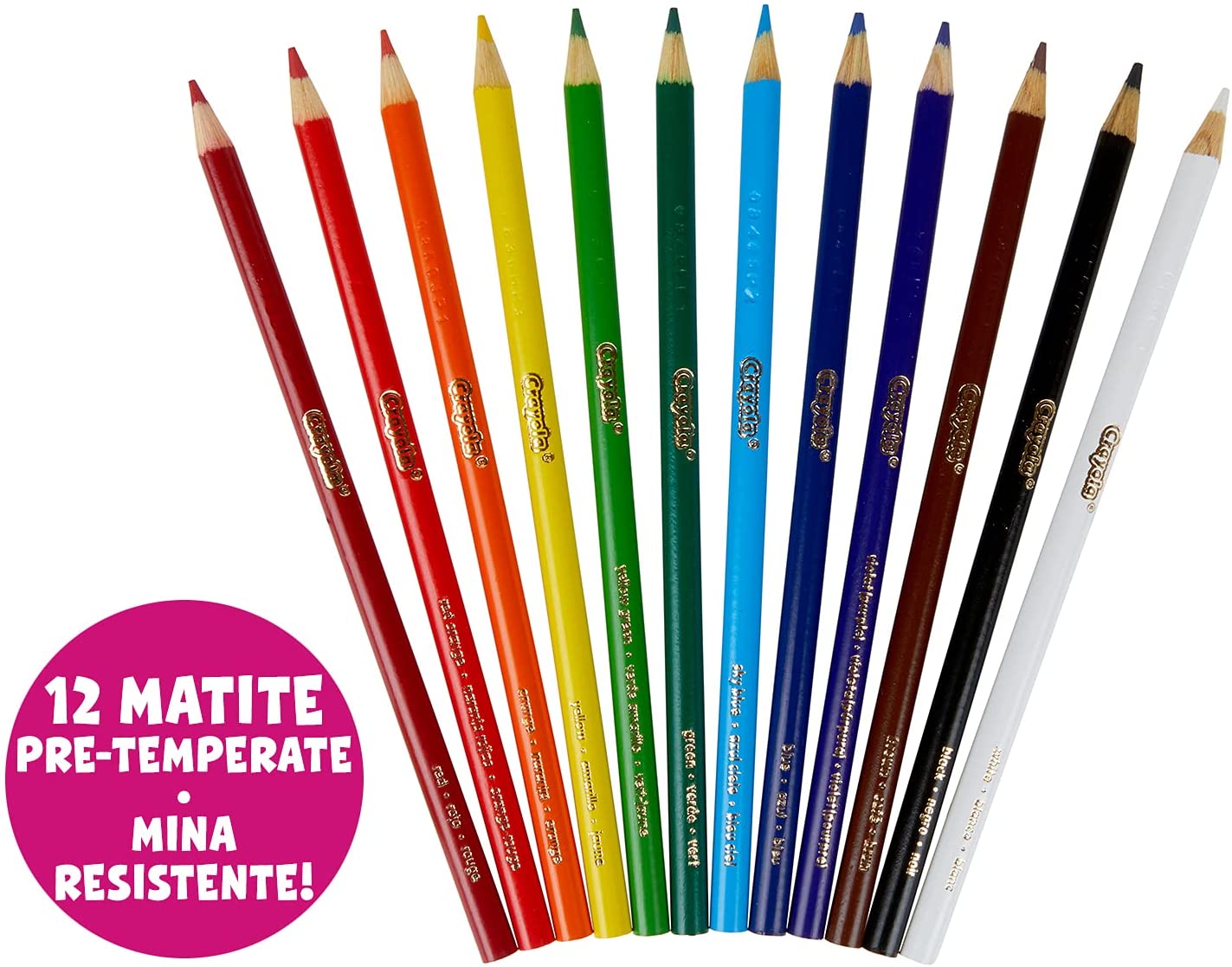 Crayola - Coloured Pencils Personalise ( 12 Pcs )