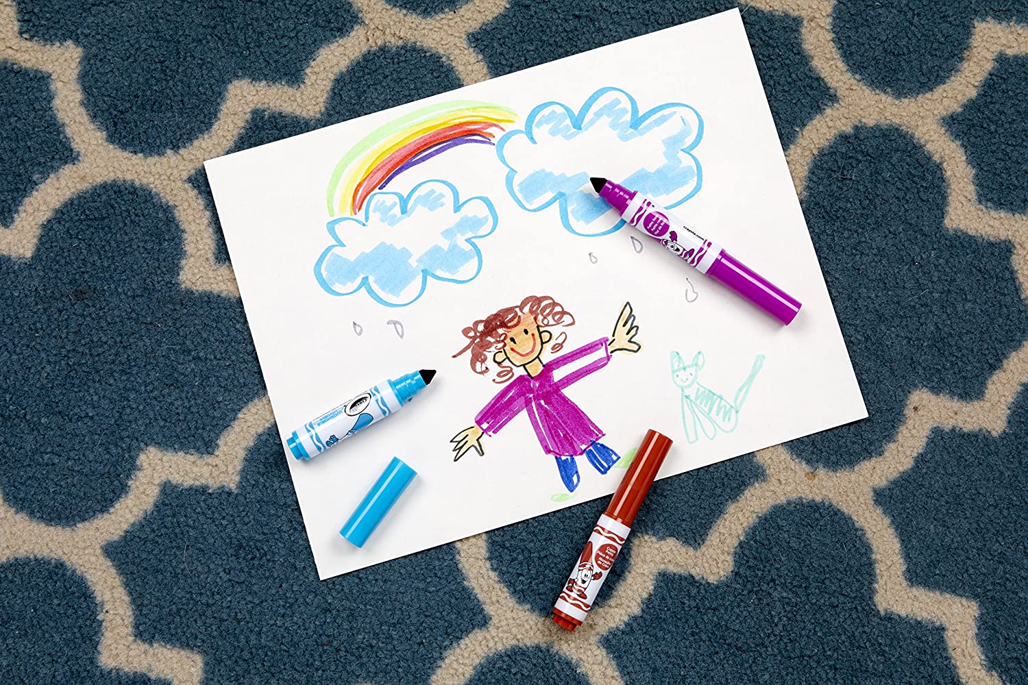 CRAYOLA Pip-Squeaks Mini Washable Felt Tip Colouring Pens - Assorted Colours (Pack of 7) | Designed with Little Hands in Mind! | Ideal for Kids Aged 3+