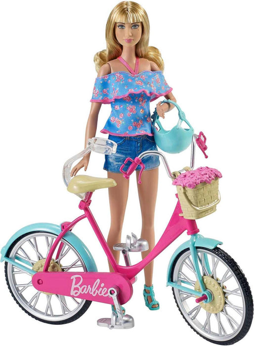 Barbie Bicycle with Basket of Flowers, DVX55