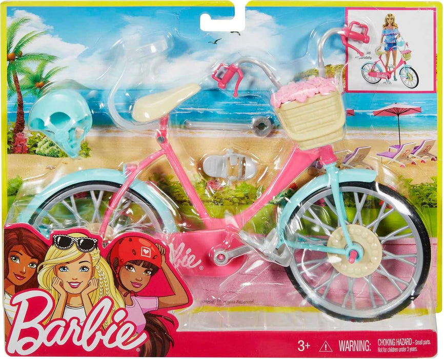 Barbie Bicycle with Basket of Flowers, DVX55