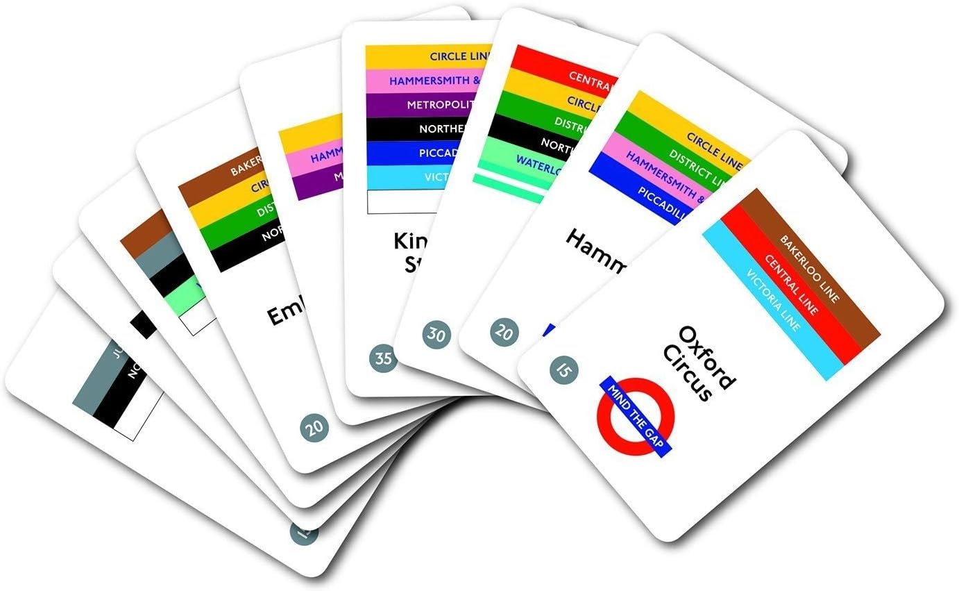 Mind the Gap Card Game | TFL | Card Matching Game for Adults & Kids | London Underground Travel Tin | Ages 6+, 2-8 Players