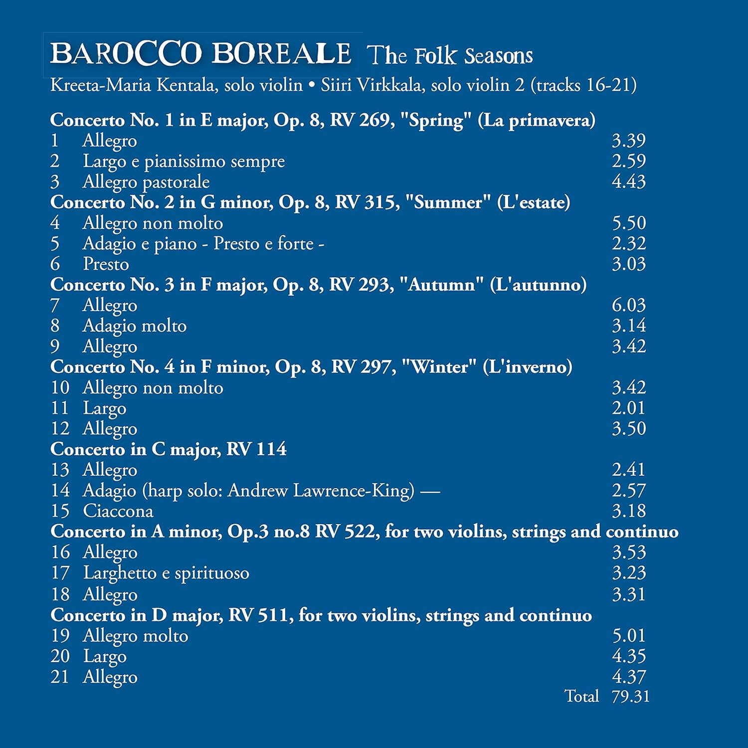 Vivaldi: The Folk Seasons