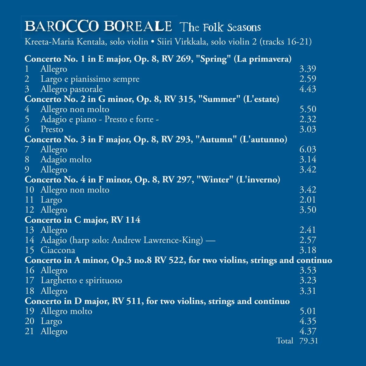 Vivaldi: The Folk Seasons