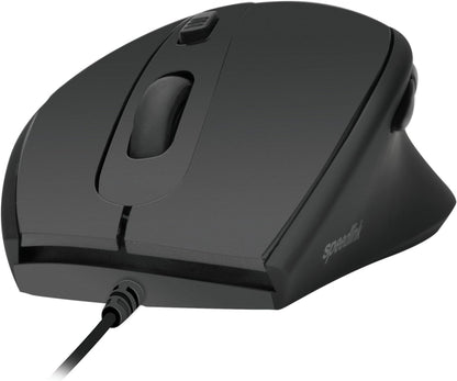 Speedlink AXON Silent & Antibacterial Mouse - Silent and antibacterial mouse with USB port, black