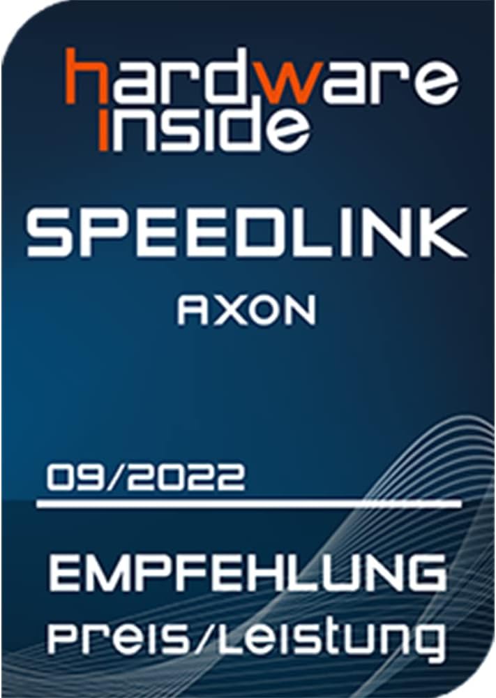 Speedlink AXON Silent & Antibacterial Mouse - Silent and antibacterial mouse with USB port, black