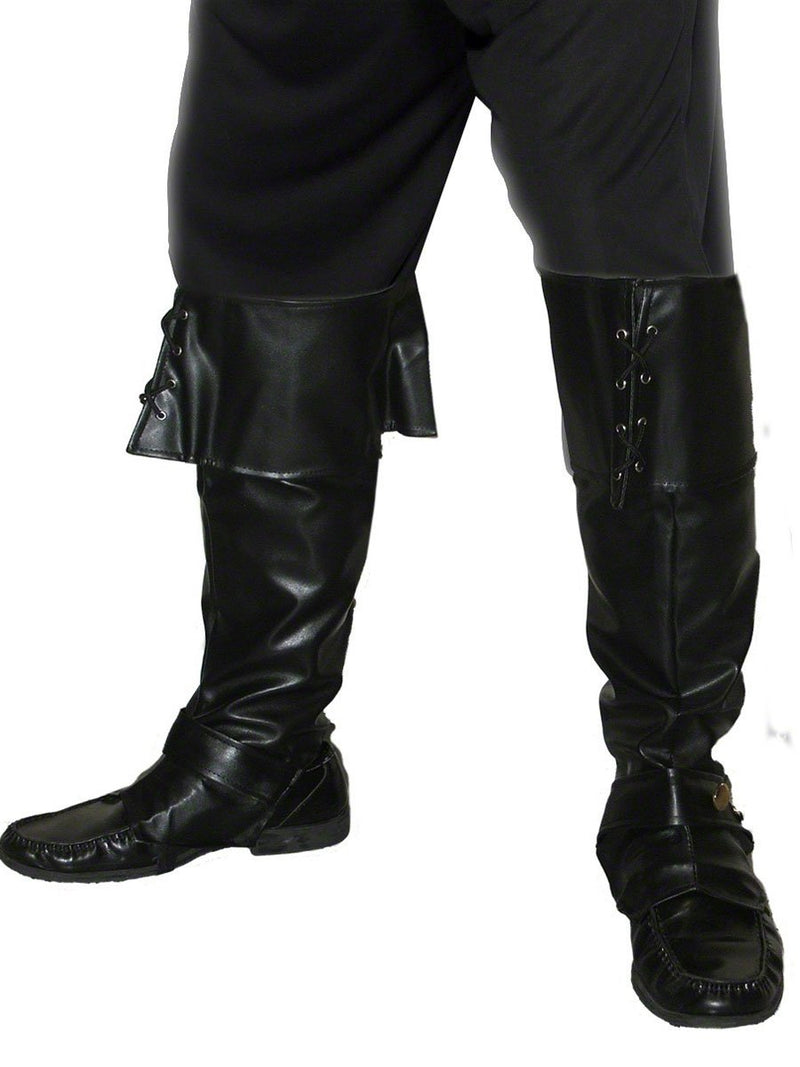 Smiffys Pirate Bootcovers, Black