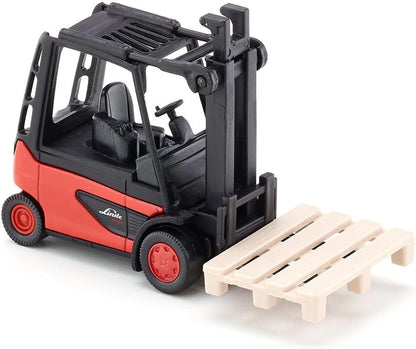 siku 1311, Forklift, Metal/Plastic, Red/Black, Incl. 1 pallet, Movable fork