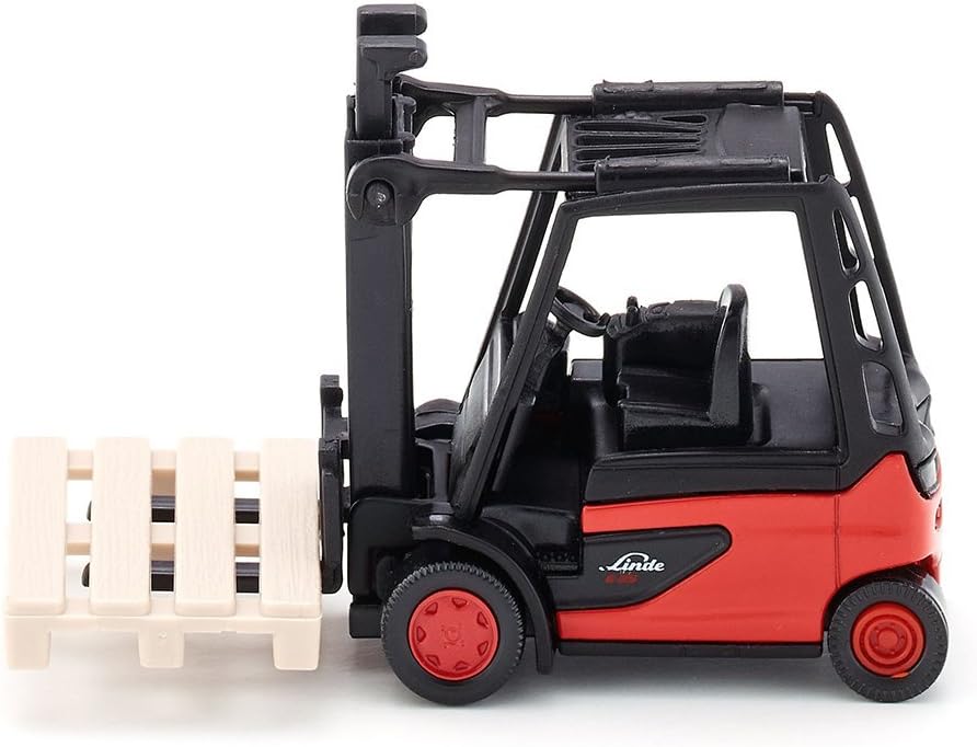 siku 1311, Forklift, Metal/Plastic, Red/Black, Incl. 1 pallet, Movable fork