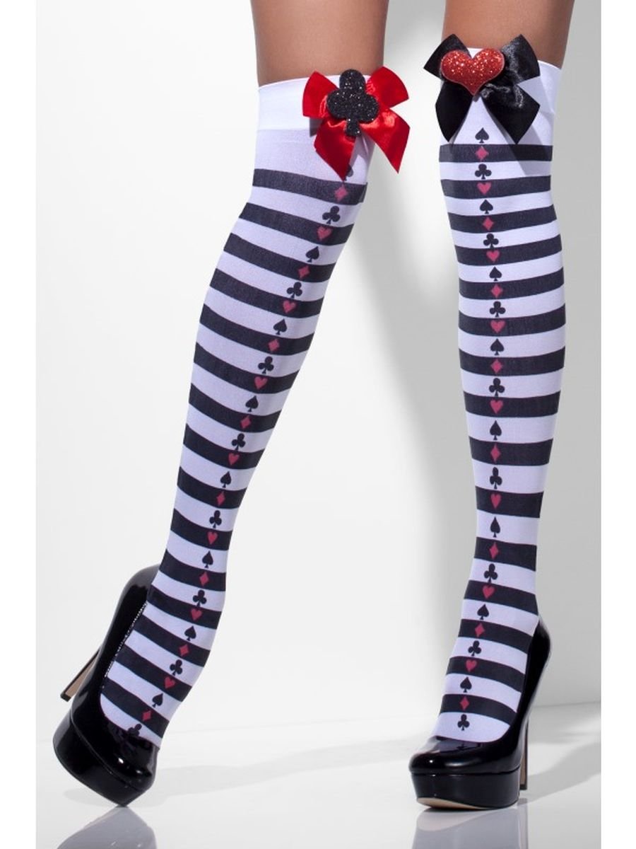 Smiffys Opaque Hold Ups & White