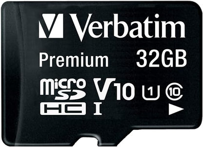 Verbatim 44083 32GB Class 10 Micro SDHC with Adapter,Black