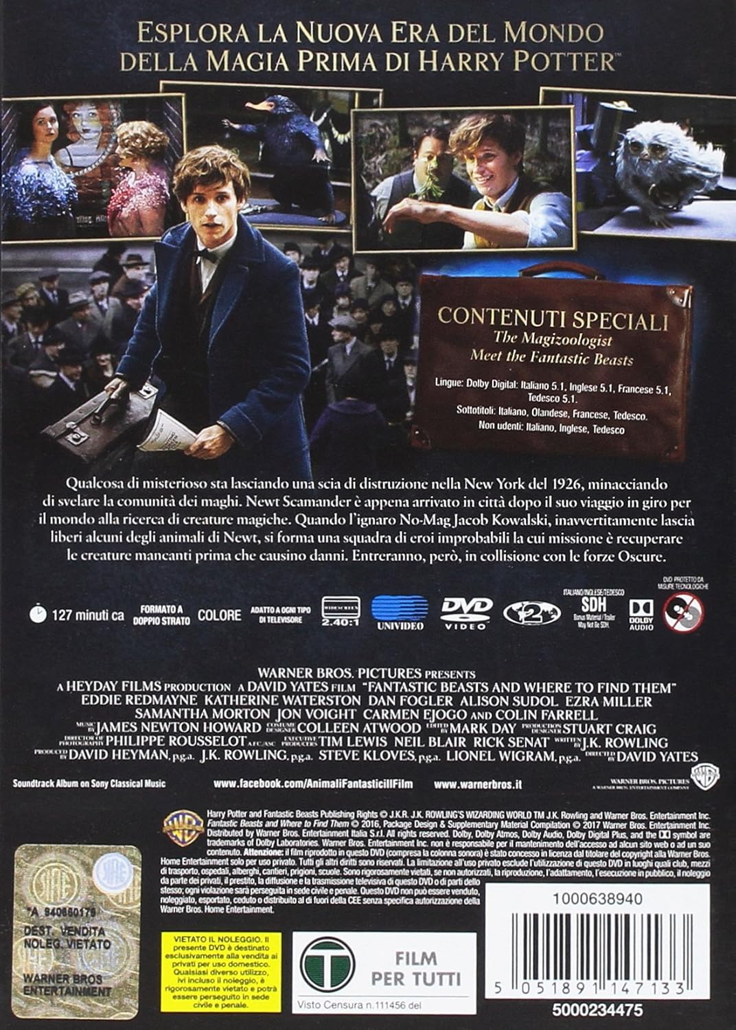 animali fantastici e dove trovarli Italian Import