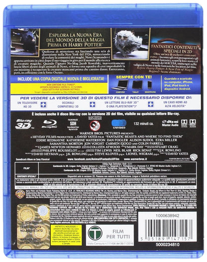 Animali Fantastici e Dove Trovarli (Blu-Ray 3D);Fantastic Beasts And Where To Find Them