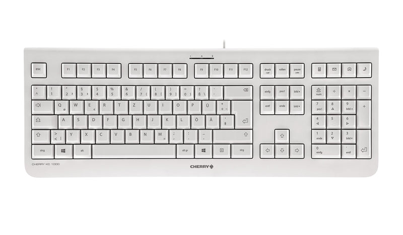 CHERRY ATEN KC-1000 Low Profile Keyboard - Light Grey