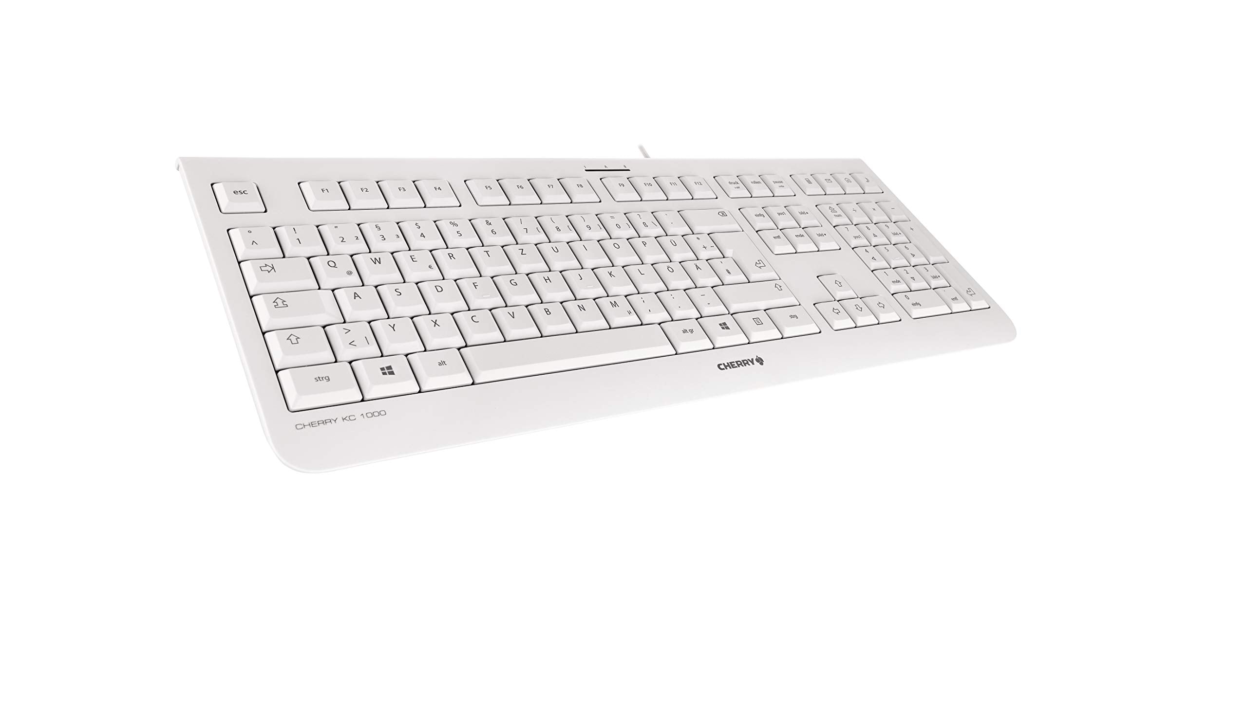CHERRY ATEN KC-1000 Low Profile Keyboard - Light Grey