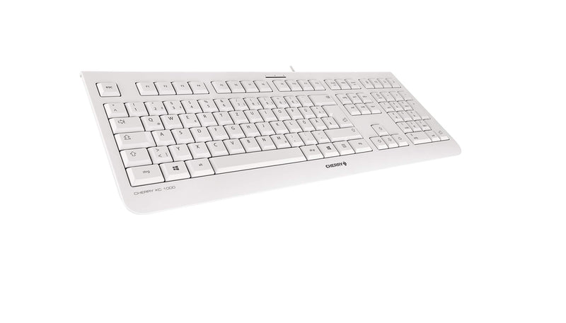 CHERRY ATEN KC-1000 Low Profile Keyboard - Light Grey