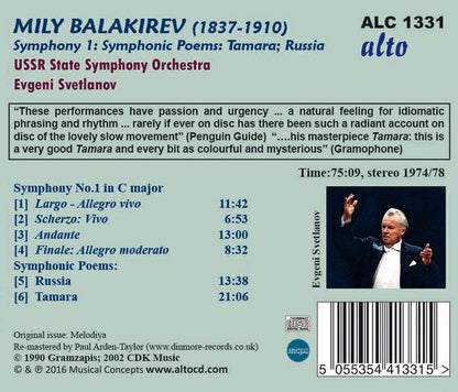 Balakirev: Symphony 1/Symphoni