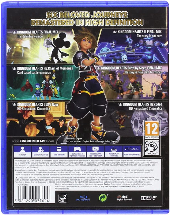 Kingdom Hearts HD 1.5/2.5 Remix (PS4) Single