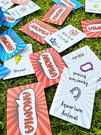 Coiledspring Games | Anomia Game | Card Game | Ages 10+ | 3-6 Players | 30 Minutes Playing Time